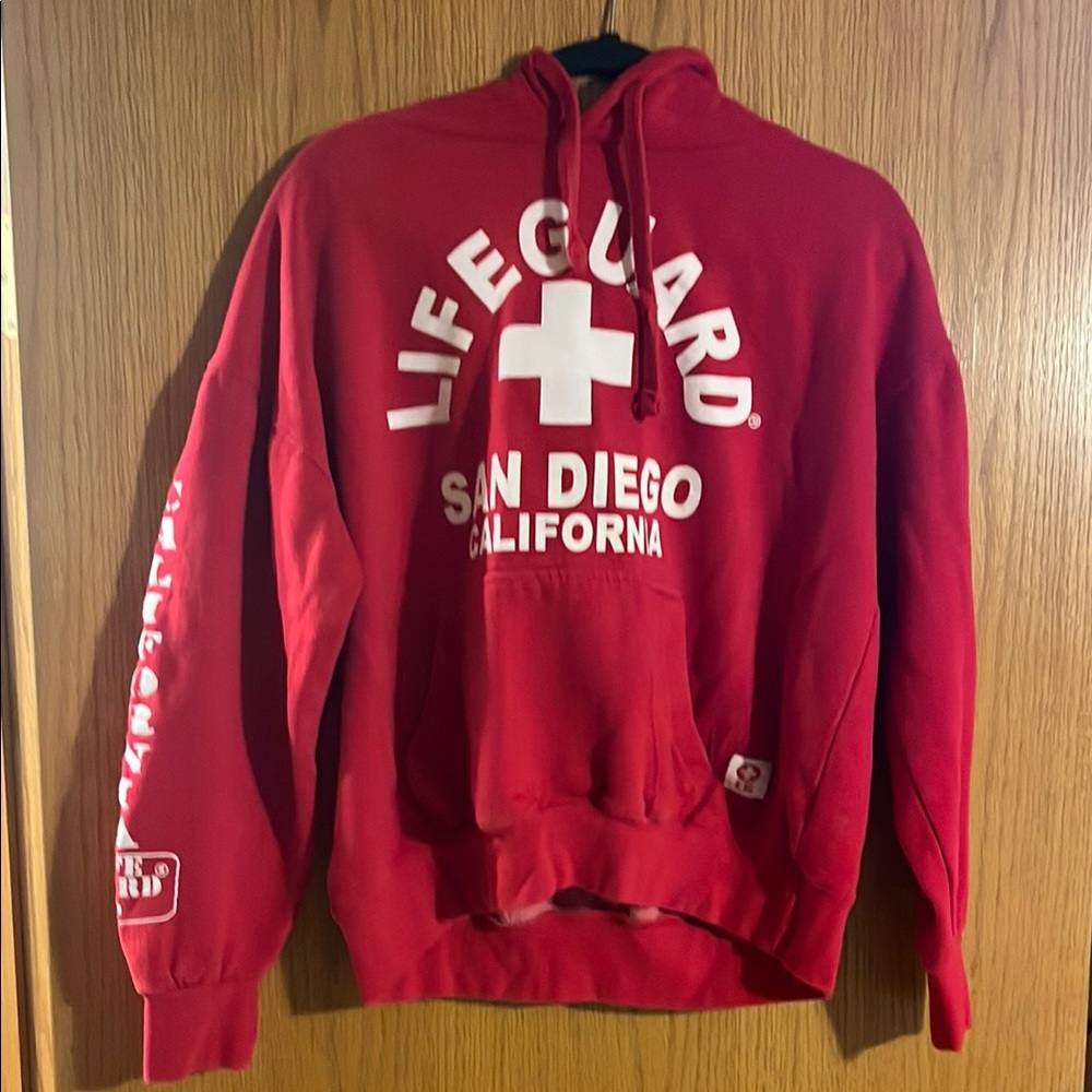 Red Lifeguard Hoodie